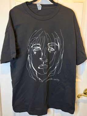 Savannah Conley American Apparel Black Tour Cotton Tee